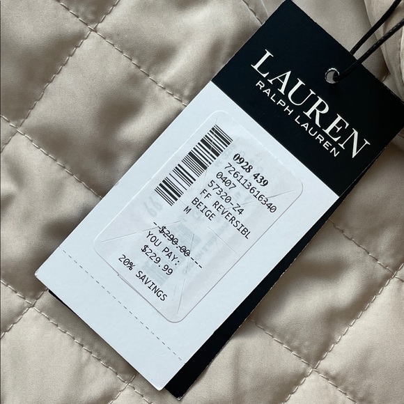 Lauren by Ralph Lauren Faux Fur Beige Hooded Jacket - Picture 4 of 7